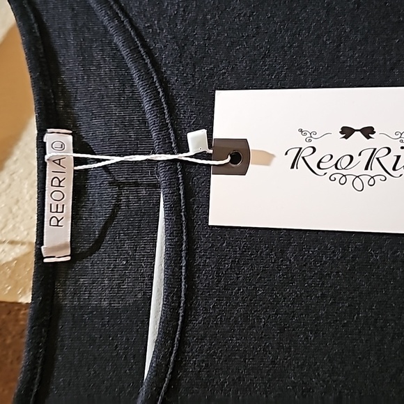 NWT Black Dress Faux Wrap L - Picture 4 of 4